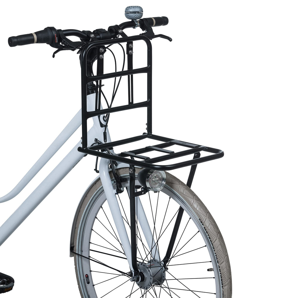 Basil Memories Front Carrier Bike Rack – 26-28 Inch, 10kg Load, Black