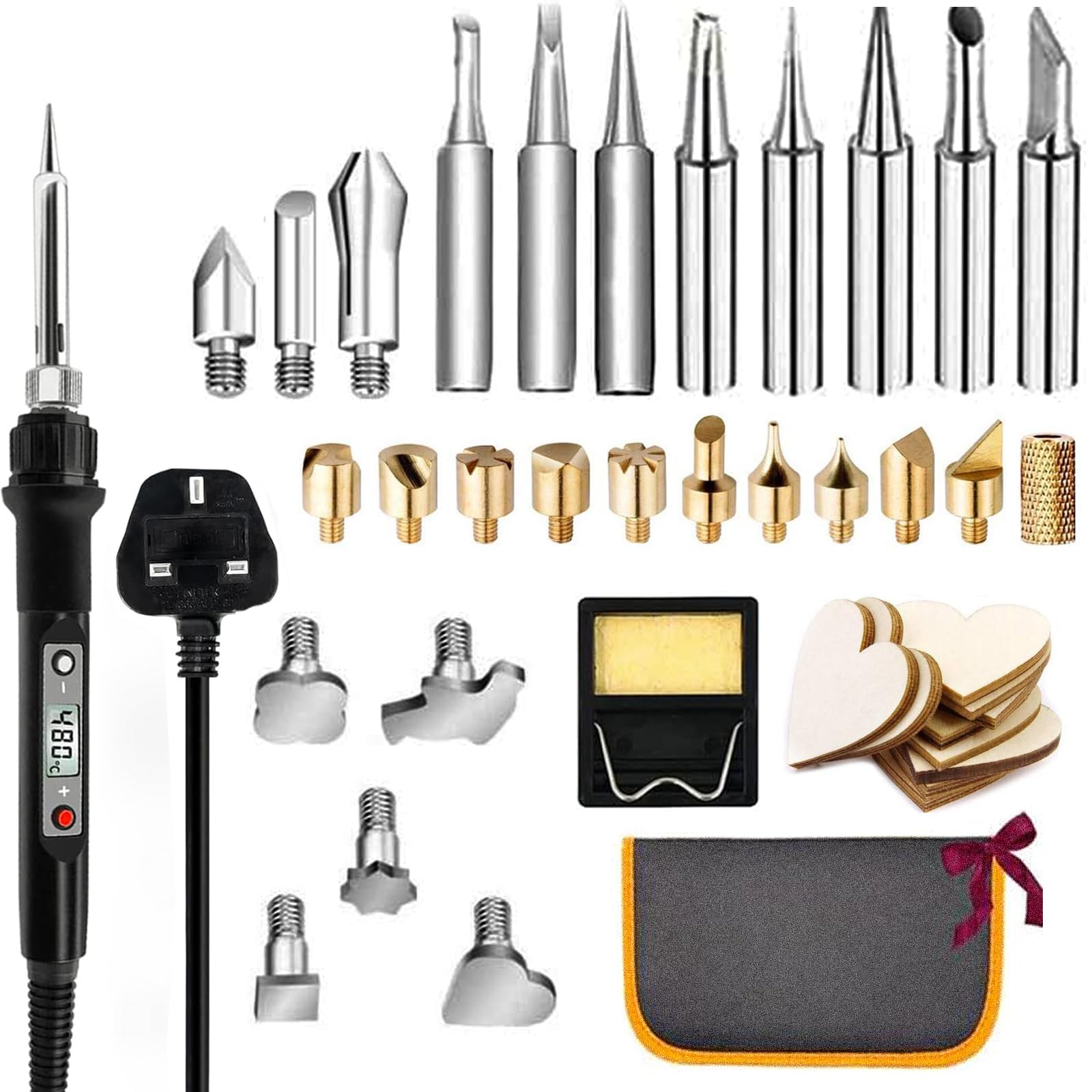 Jolof Store 45-in-1 Wood Burning Kit | 80W LCD Pyrography Set