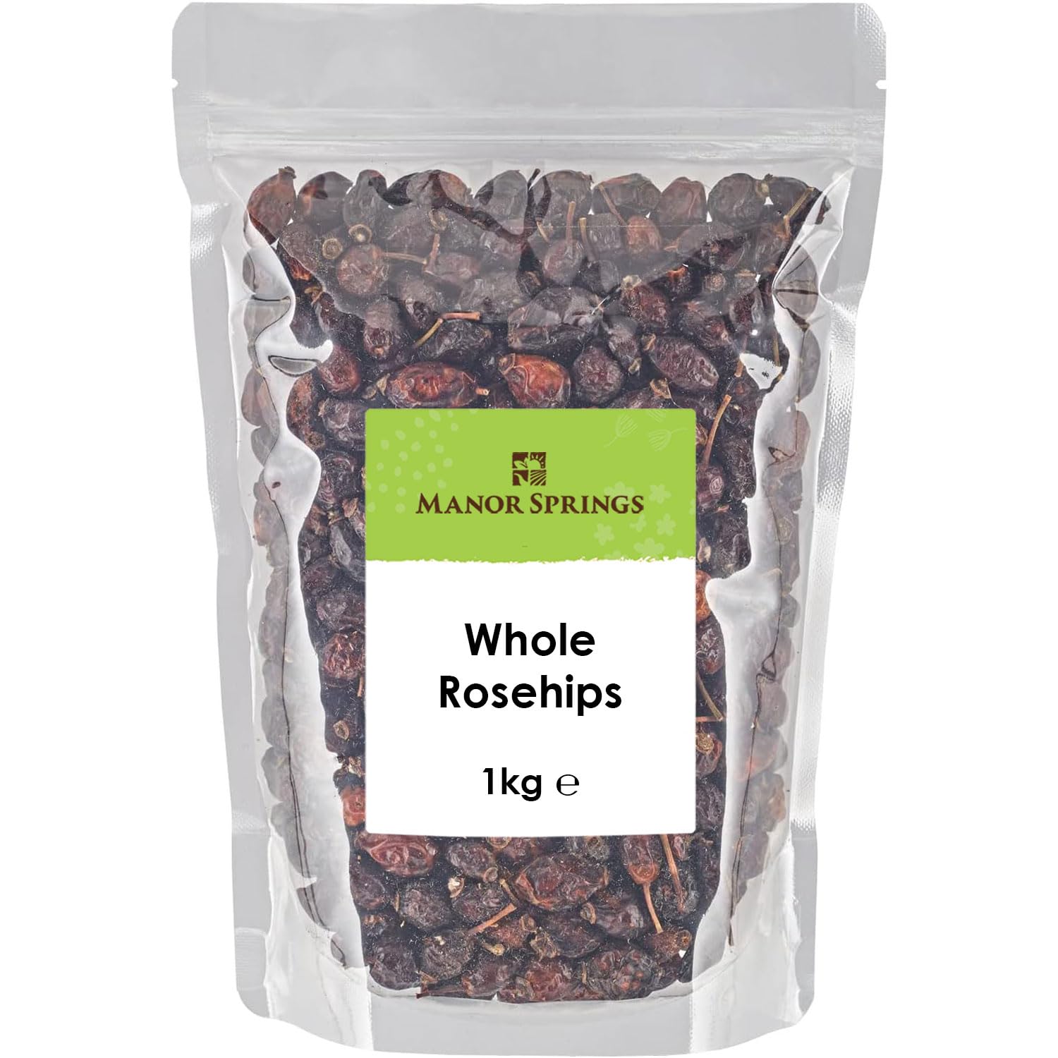 Manor Springs Whole Rosehips 1kg – Dried Herbal Tea & Vitamin C Infusion