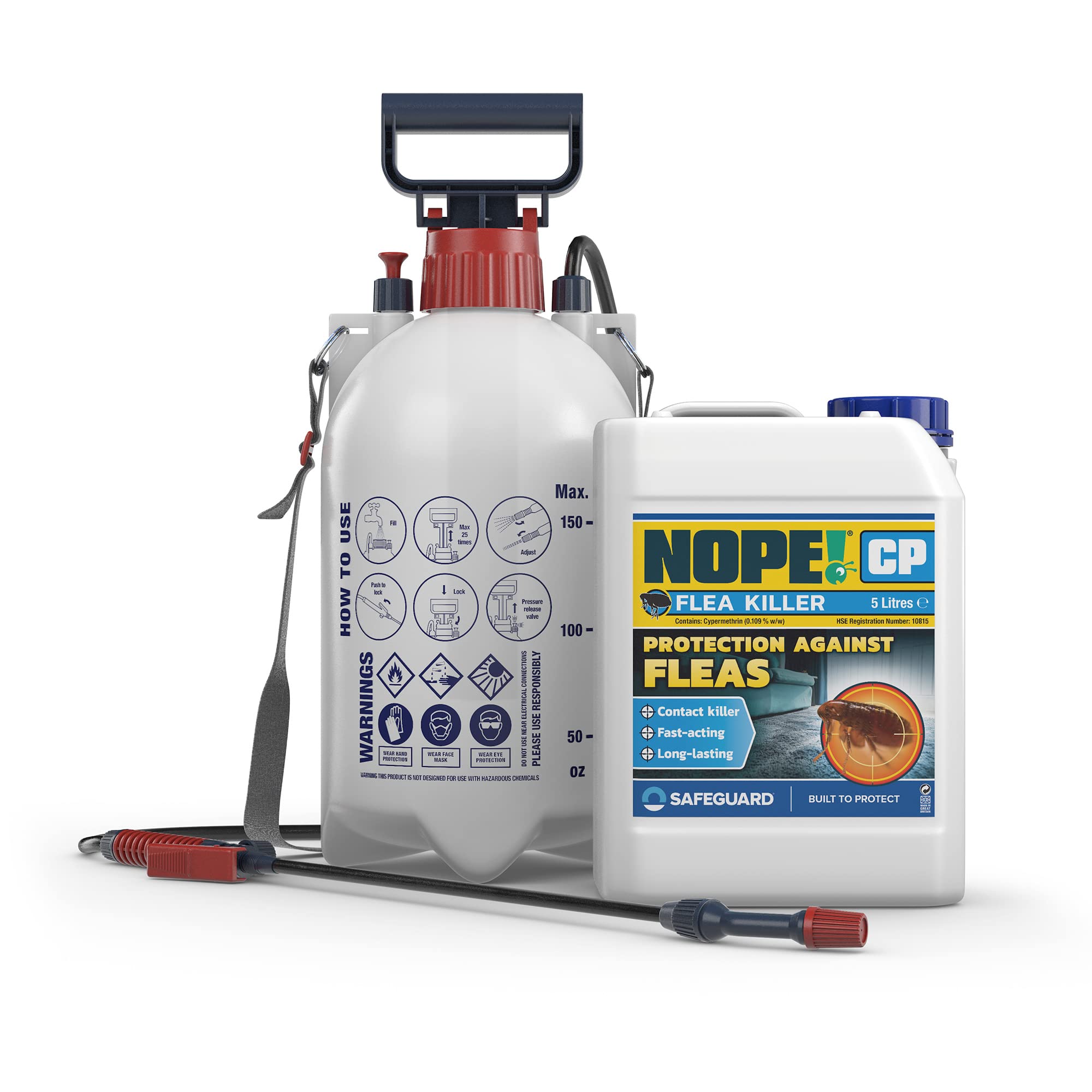 NOPE! CP Flea Spray 5L with Sprayer – Fast-Acting Home Flea Killer