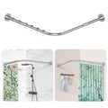 Jolof Store L Shaped Shower Curtain Rail | Adjustable Stainless Steel