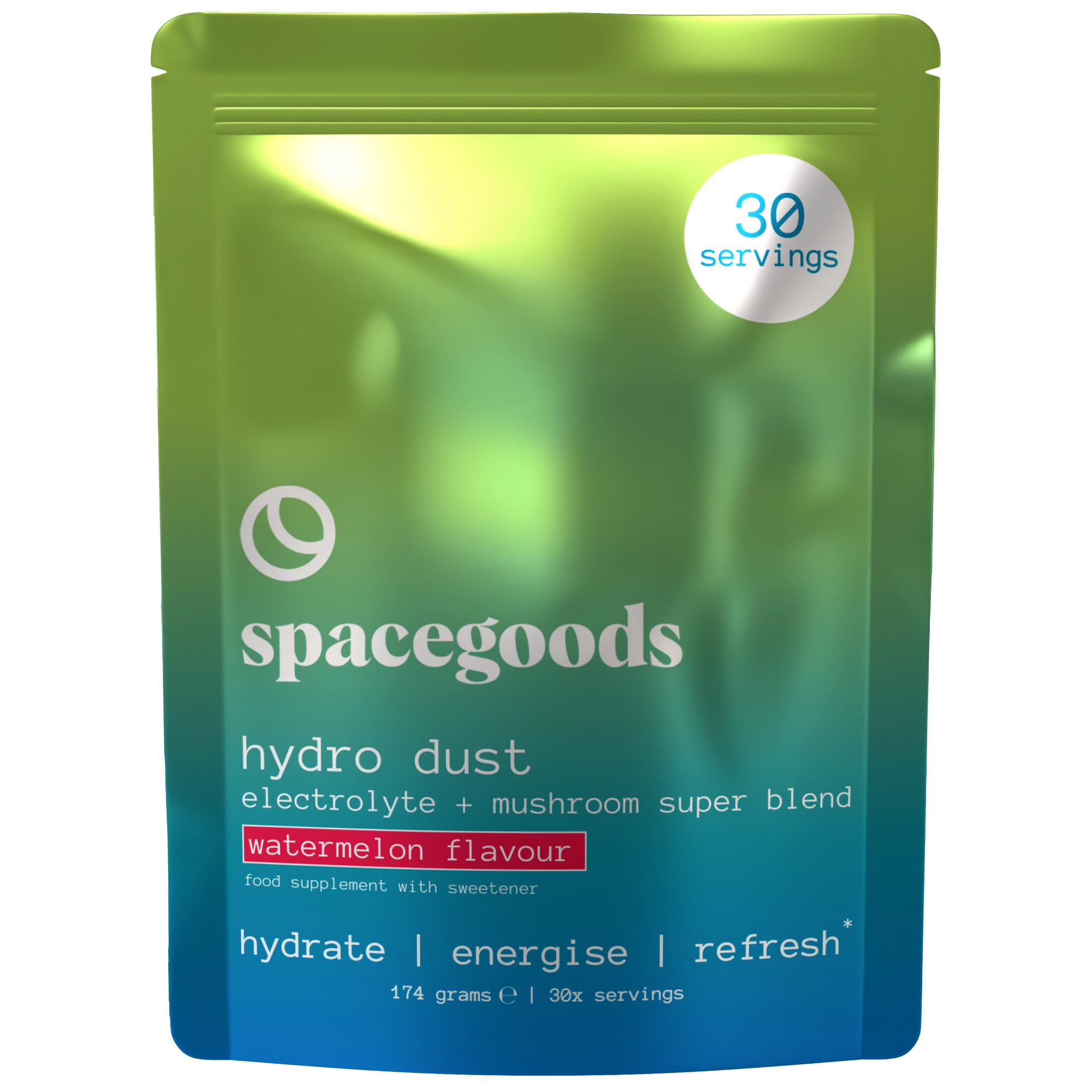 Spacegoods Hydro Dust Electrolyte Hydration Blend - Watermelon (30 Servings)