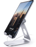 Lamicall Adjustable Tablet Stand – Silver Desktop Holder for iPad