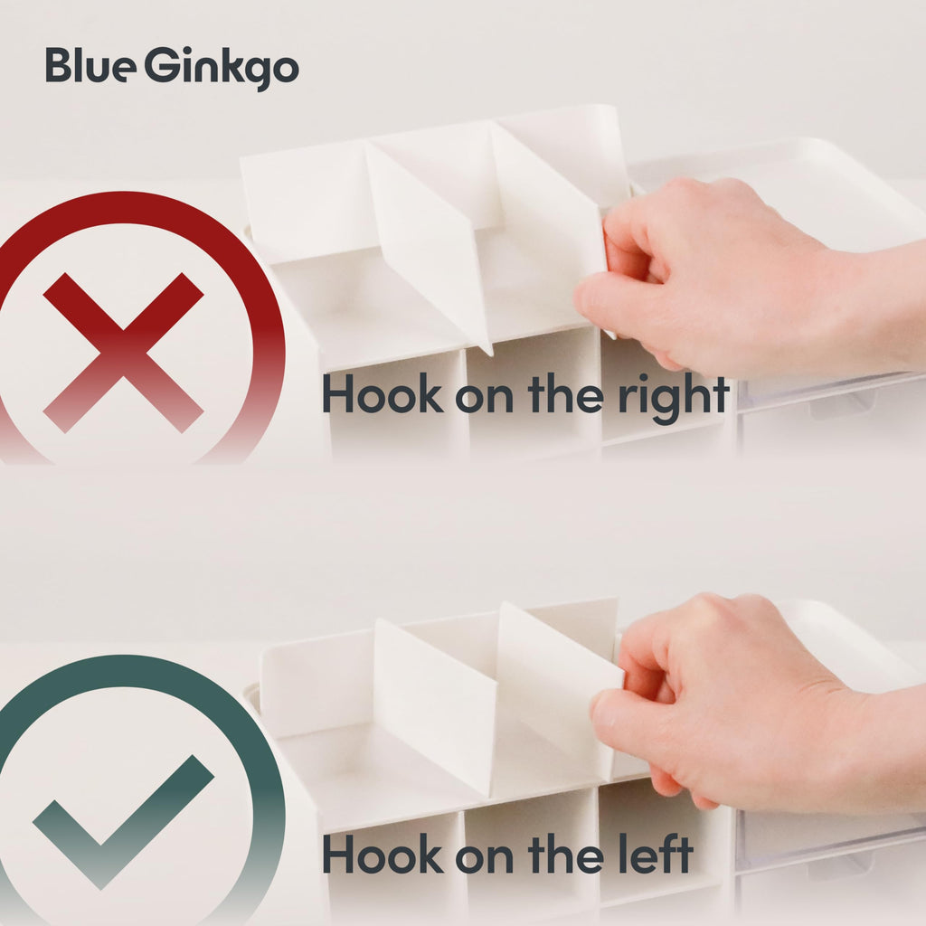 Blue Ginkgo Hive Stack Organizer Partition, White - image 4