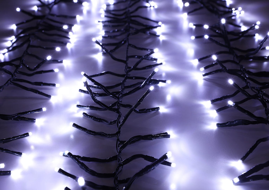 Christmas Concepts White LED Cluster Lights - 500 LEDs, 6m, 8 Functions