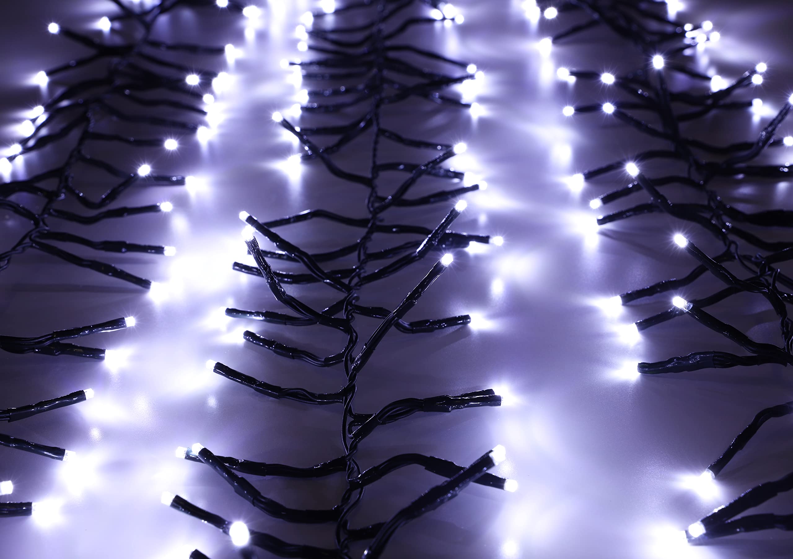 Christmas Concepts White LED Cluster Lights - 500 LEDs, 6m, 8 Functions
