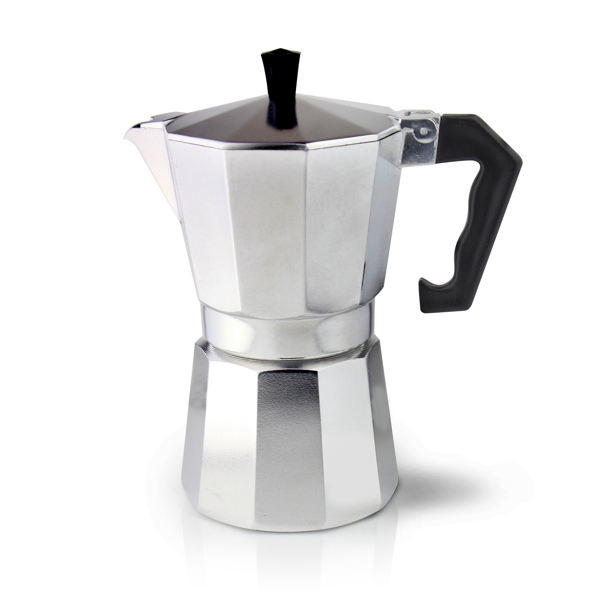 Grunwerg Italian Style Aluminium Moka Pot Espresso Maker - 9 Cup (360ml)