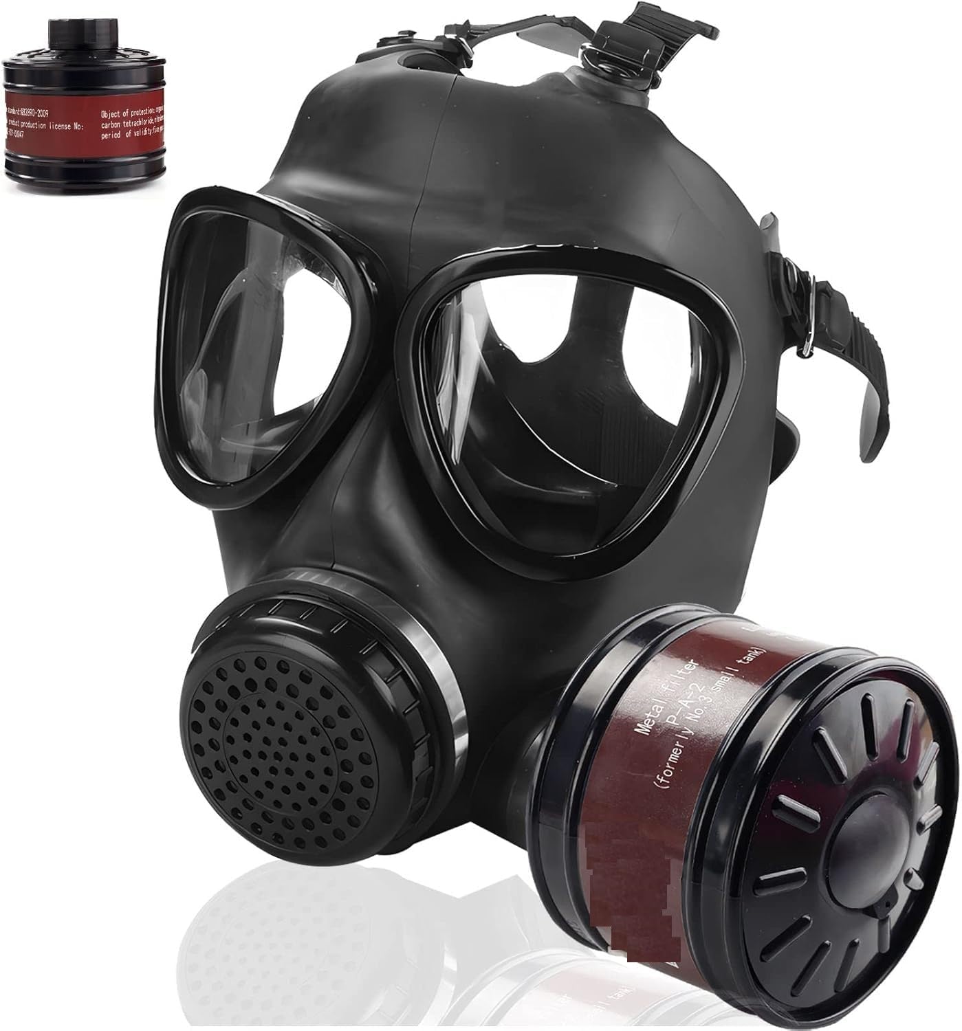 sykua Full Face Gas Mask – Tactical Respirator with 40mm Carbon Filter