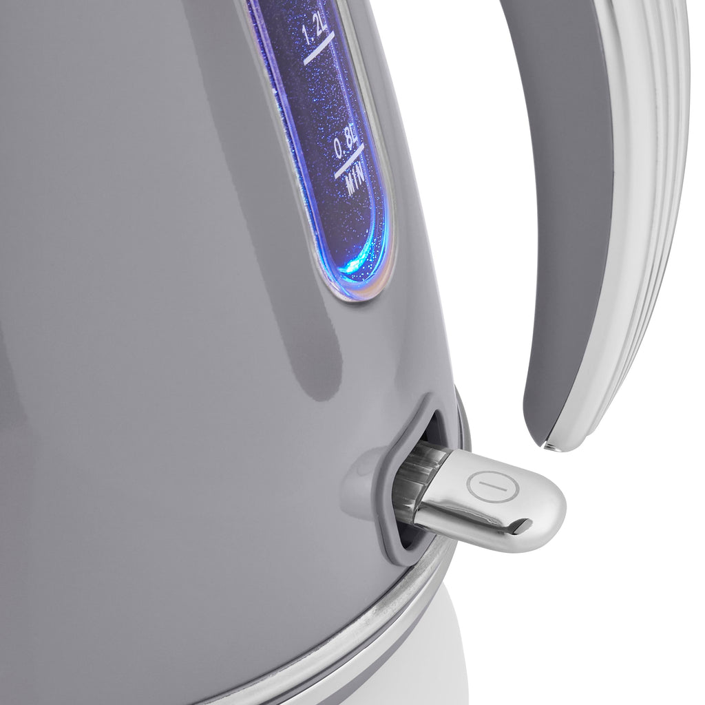 Swan Retro Jug Kettle | 1.5L Fast Boil Electric Kettle - Grey