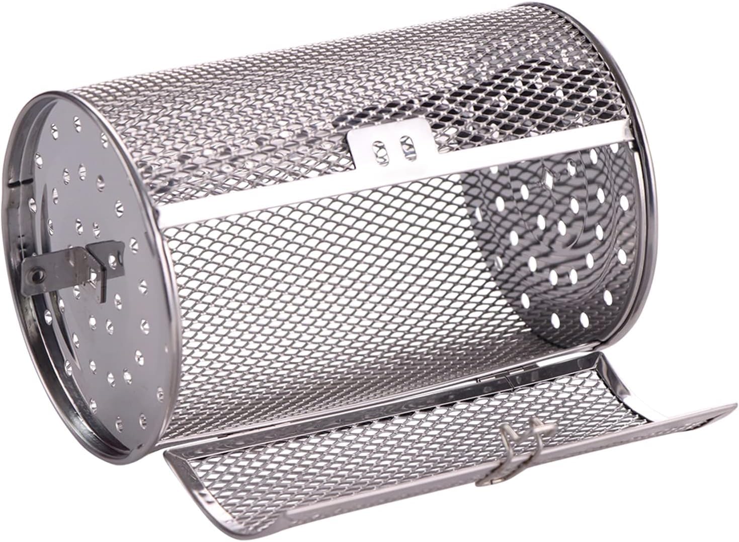 HYSapientia Rolling Grill Basket – Stainless Steel Rotating Chip Cage