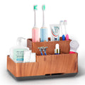Jolof Store 5-Compartment Toothbrush Holder | Bathroom Countertop Organizer