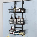 UUlioyer Over Door Hanging Shower Caddy – 3-Tier Rustproof Steel Shelf