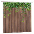 Jolof Store Farmhouse Rustic Wood Shower Curtain - Waterproof Polyester