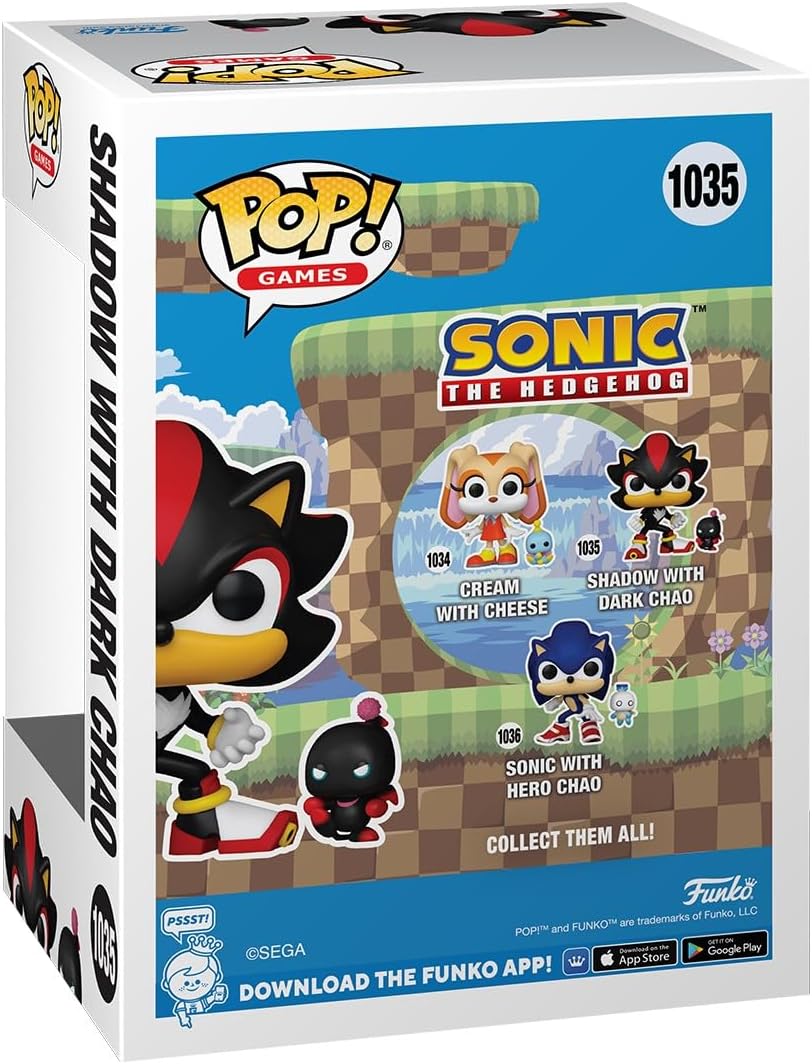 Funko Pop! Sonic The Hedgehog Shadow with Dark Chao Vinyl Figure