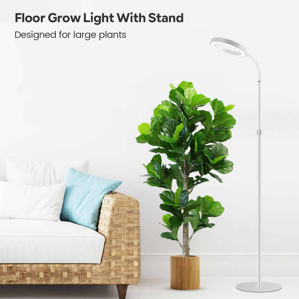 Garpsen Full Spectrum LED Grow Light – Adjustable Floor Plant Lamp