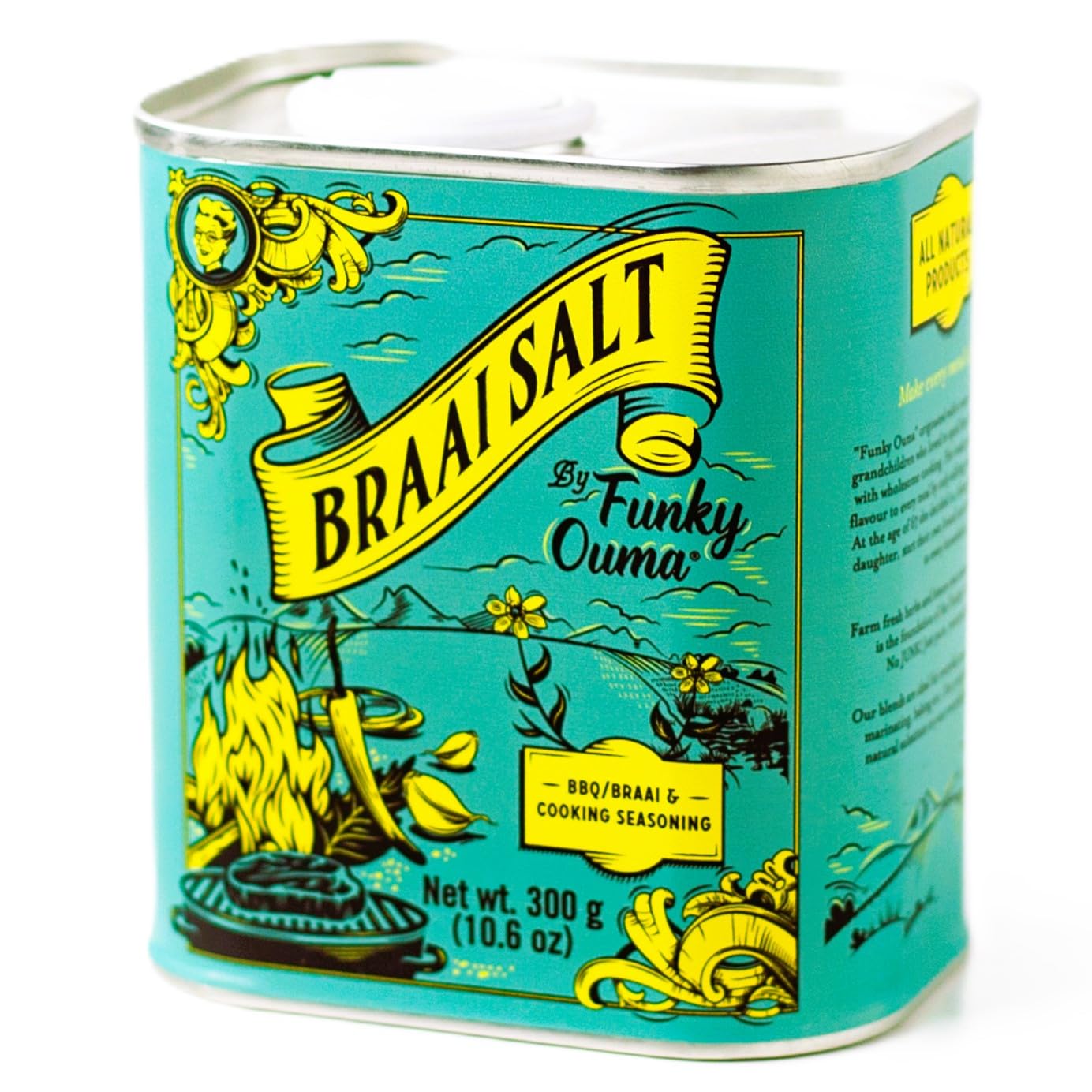 Funky Ouma Braai BBQ Salt 300g – South African Steak Rub & Seasoning