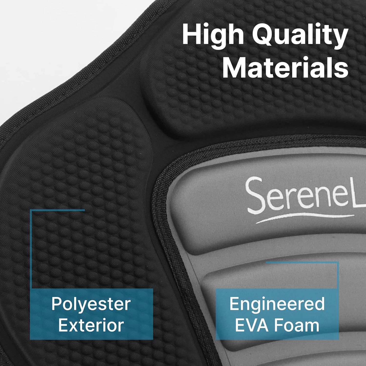 SereneLife Detachable Kayak & Paddleboard Seat - Adjustable EVA Foam