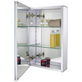 Fundin Aluminum Bathroom Mirror Cabinet | Recessed or Surface Mount