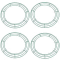 14-Inch Metal Wire Wreath Frames - 4 Pack for DIY Crafts