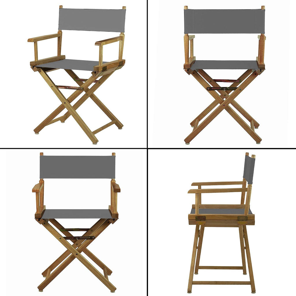 STAY GENT 2 Set Durable Replacement Seat Cover for Directors Chair Grey - image 5
