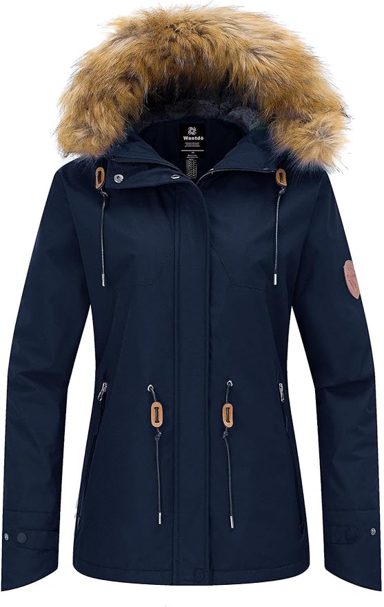 Wantdo Women's Waterproof Ski Jacket – Insulated Winter Snowboard Coat