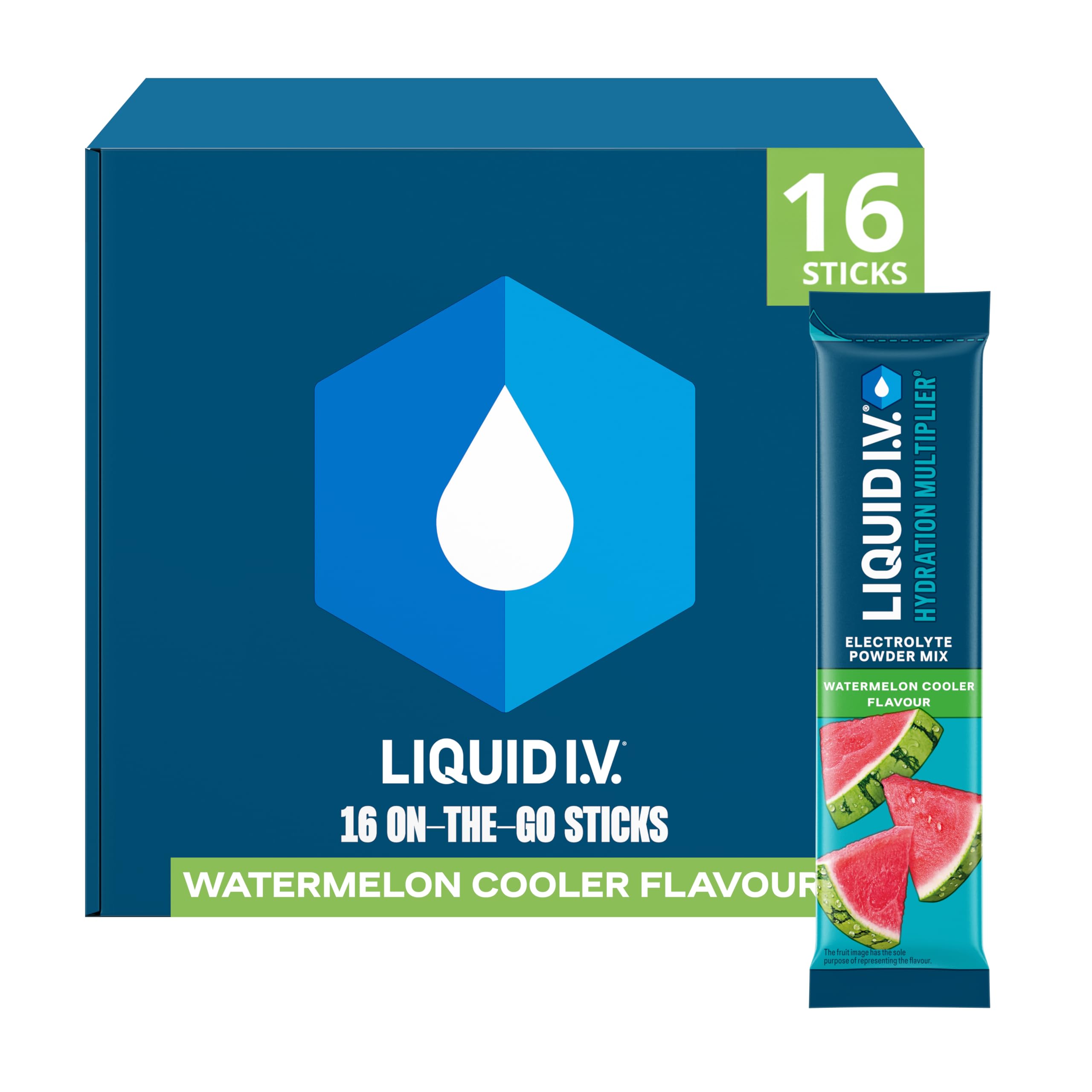 Liquid I.V. Hydration Electrolyte Powder Mix - Watermelon (16 Sticks)