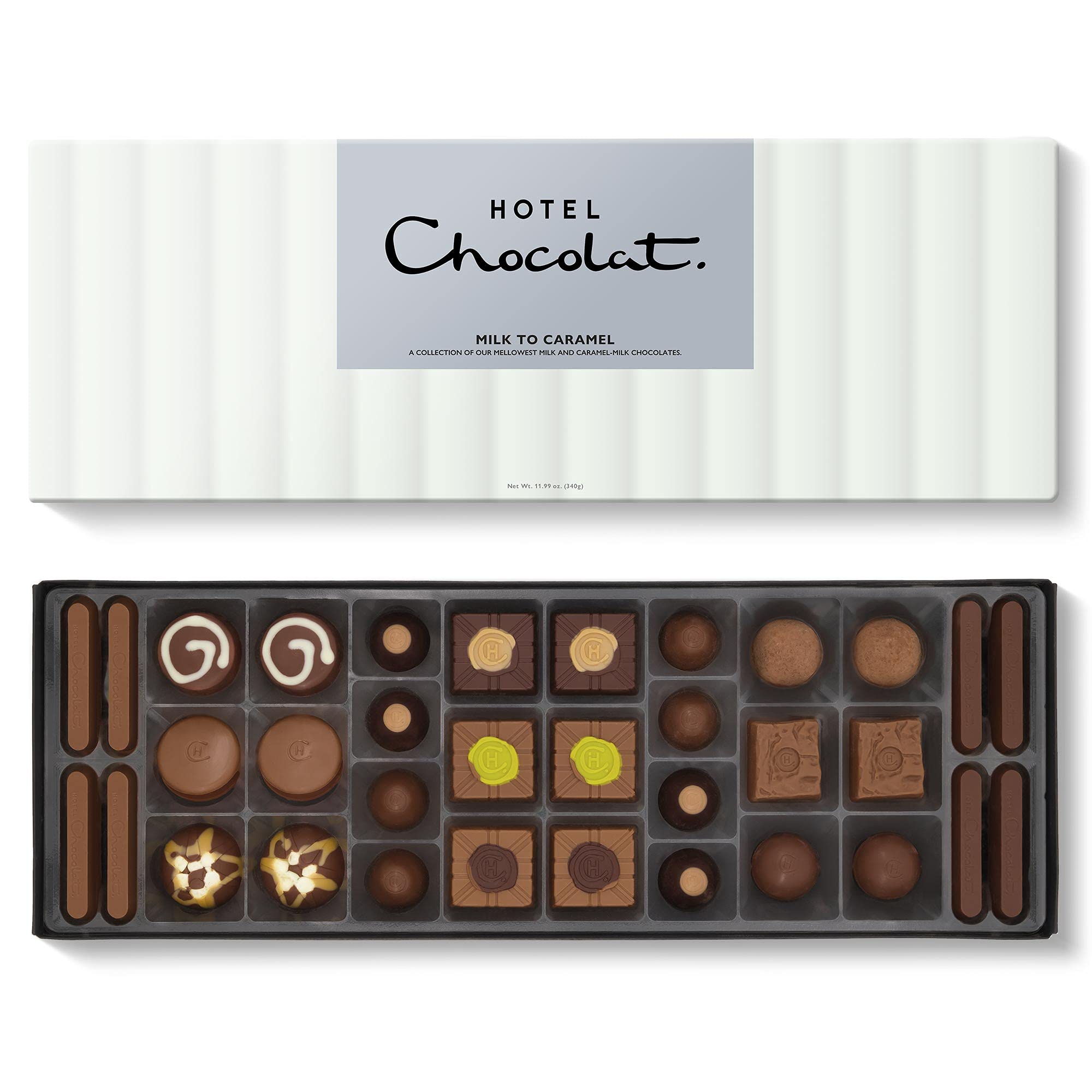 Hotel Chocolat Milk to Caramel Sleekster - 34-Piece Chocolate Gift Box