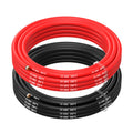 MMOBIEL 10 AWG Battery Cable | 2.5m Red & Black 1050 Strand Silicone Wire