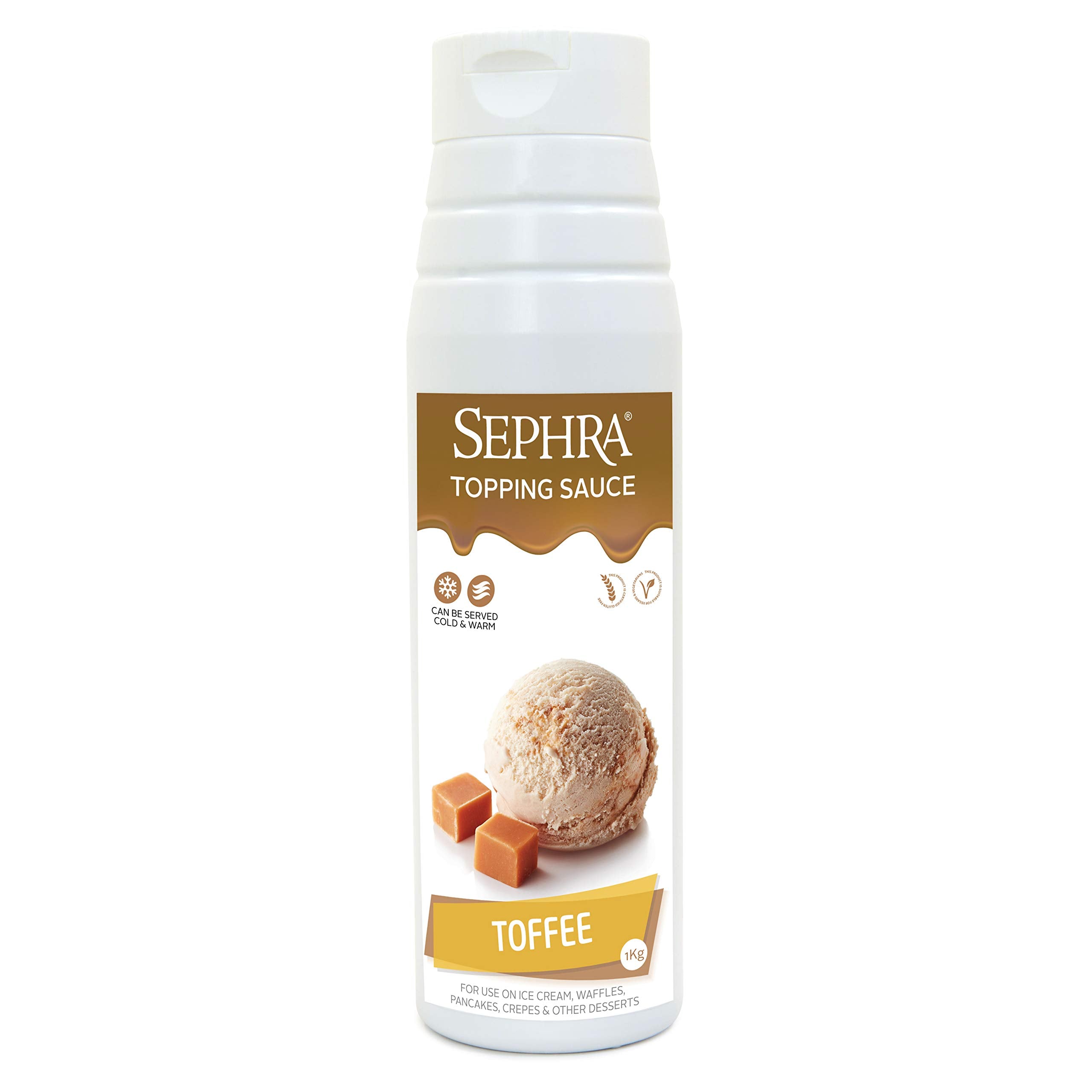 Sephra Toffee Dessert Topping Sauce – 1kg Gourmet Ice Cream Drizzle