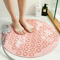 Round Non-Slip PVC Shower Mat – Antibacterial & Massage