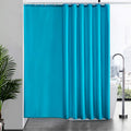 Furlinic Teal Shower Curtain | Extra Wide Waterproof Polyester - 96x78 Inch