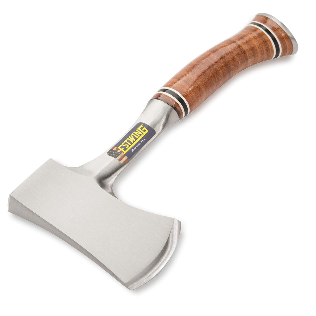 Estwing Sportsman's Axe – 12" Steel Hatchet with Genuine Leather Grip