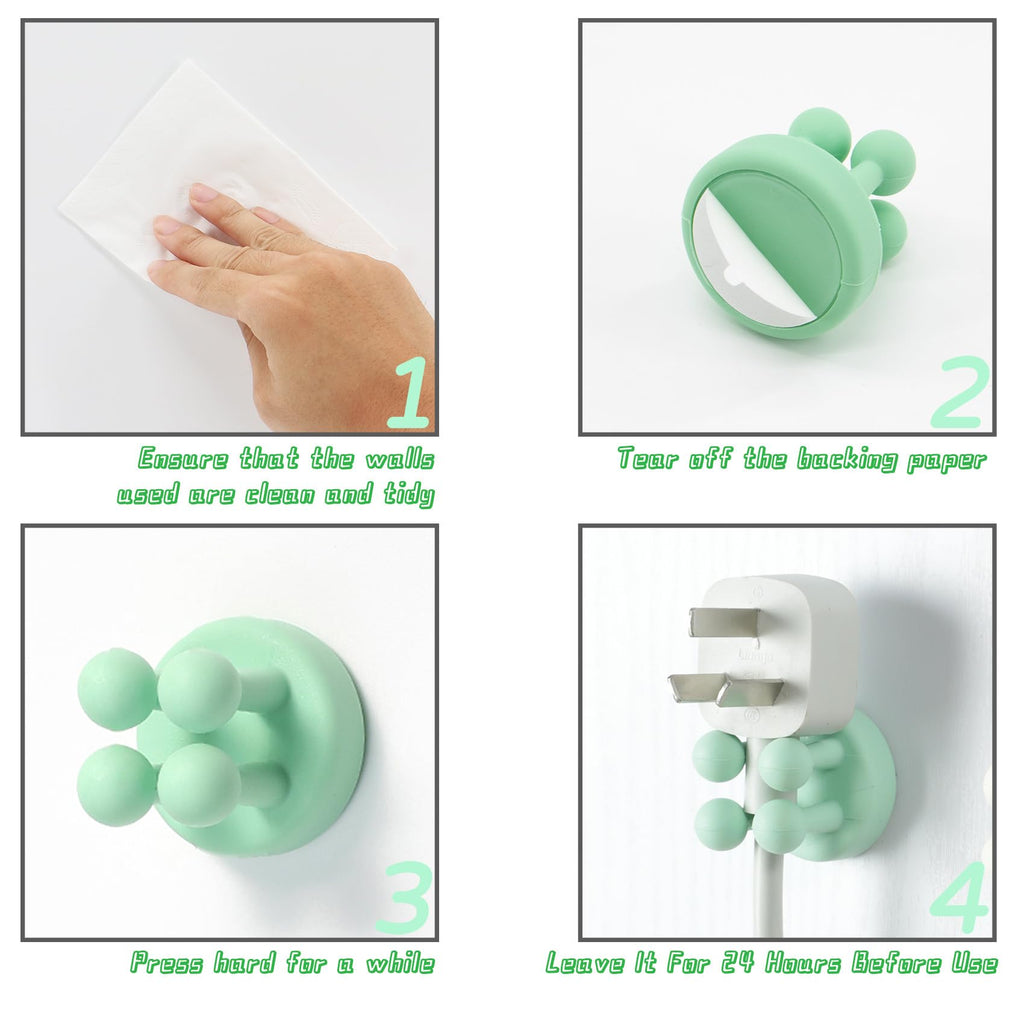 Silicone Toothbrush Holders Multi-Function Hook Razor holder Waterproof Self Adhesive Wall Mounted Single Hook for Wall or Glass for Hanging Bathroom - image 5