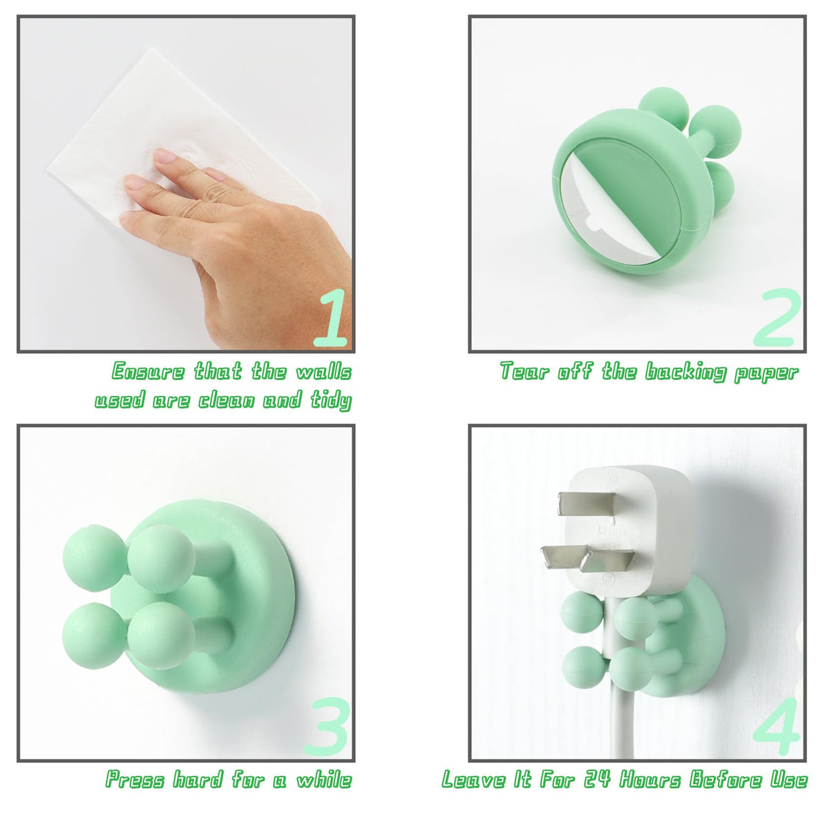 Silicone Toothbrush Holders Multi-Function Hook Razor holder Waterproof Self Adhesive Wall Mounted Single Hook for Wall or Glass for Hanging Bathroom - image 5