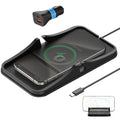 REESTECQI Wireless Car Charger Pad | 40W Fast Charging Non-Slip Holder