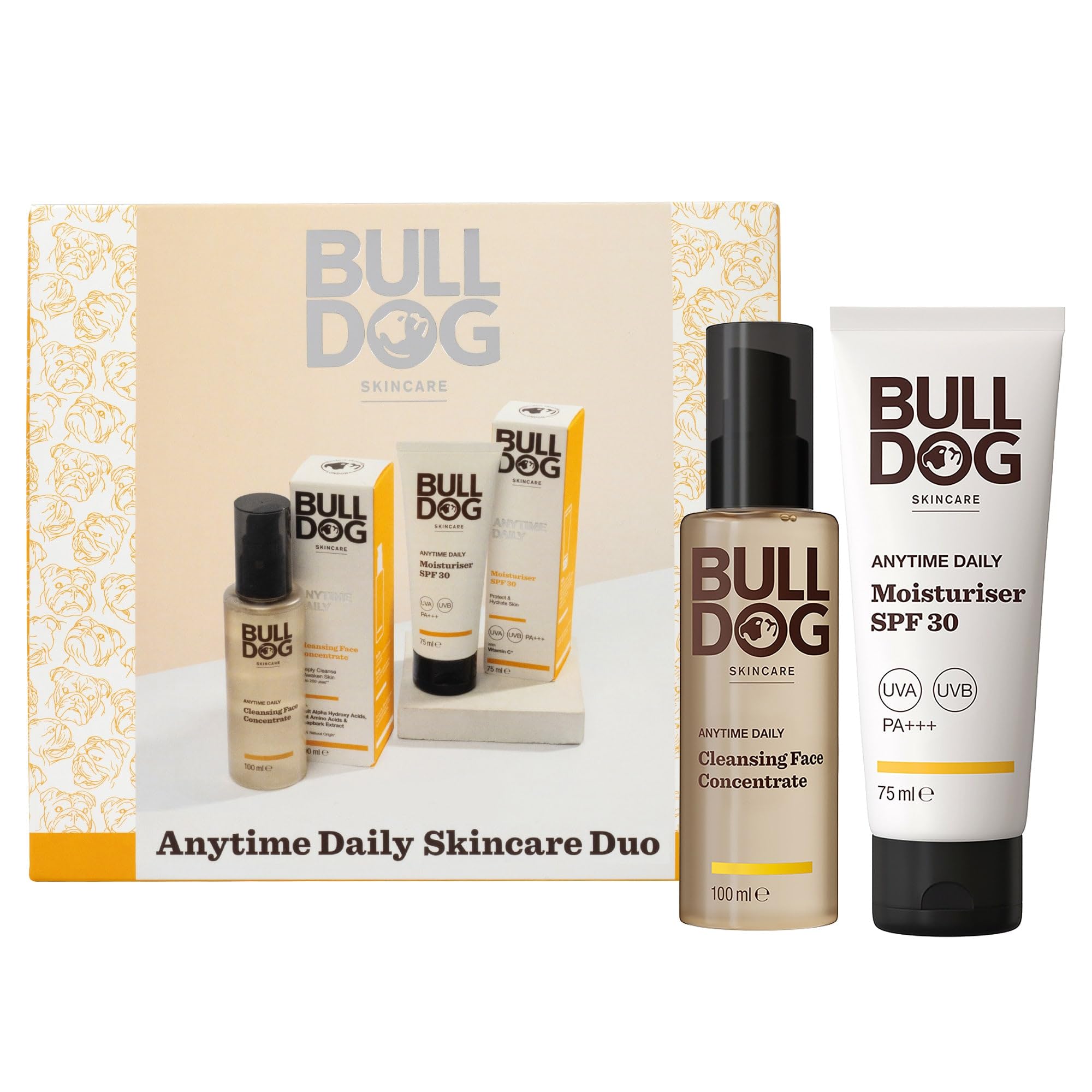 Bulldog Skincare Men's Gift Set – Cleansing Face Duo with SPF 30