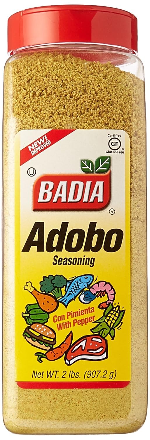 Badia Adobo Seasoning with Pepper - Bulk Flavor Enhancer - 2lbs
