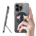 EWA MagOne 3rd Gen MagSafe Phone Grip & Kickstand with Strap - Black
