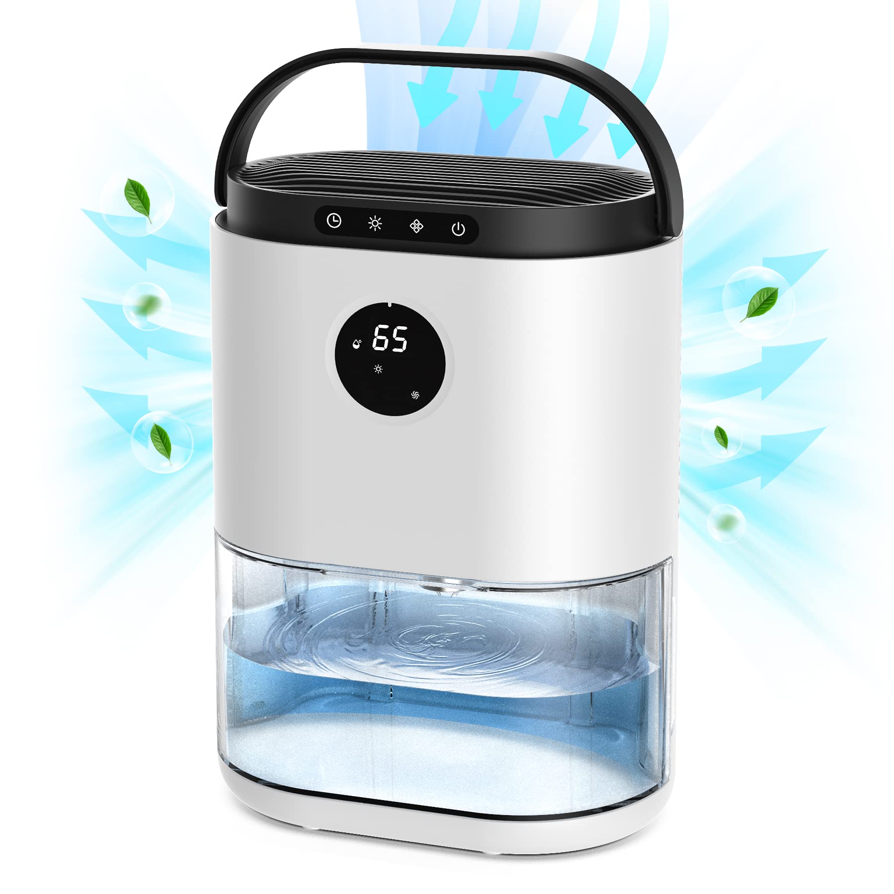 CONOPU 2300ML Dehumidifier for Home – Dual Semiconductor & Auto-Defrost