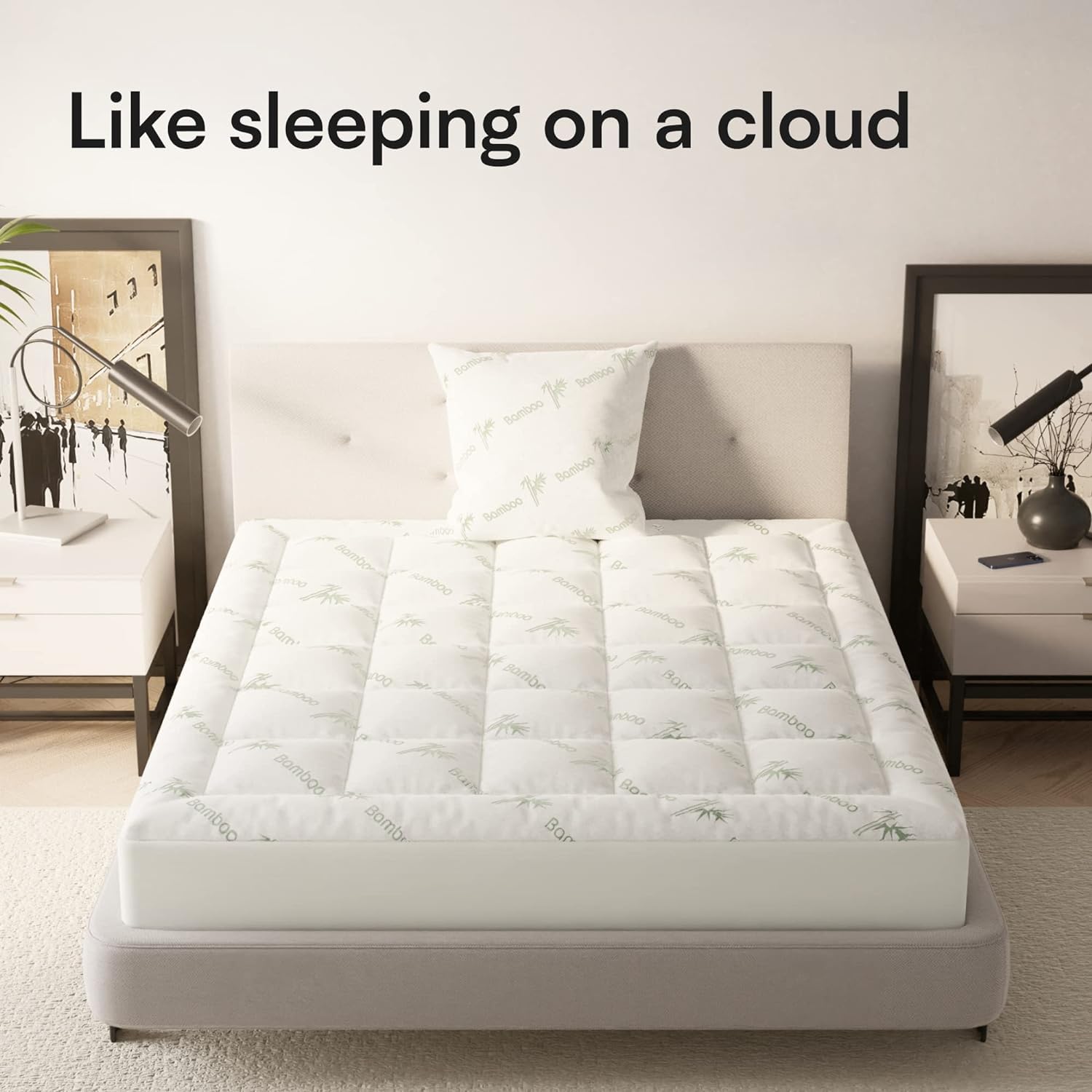 Niagara Bamboo Small Double Mattress Topper – Cooling Pillow Top Pad