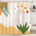 Dazzlewall Boho Mid Century Shower Curtain | Waterproof Polyester 180x180cm
