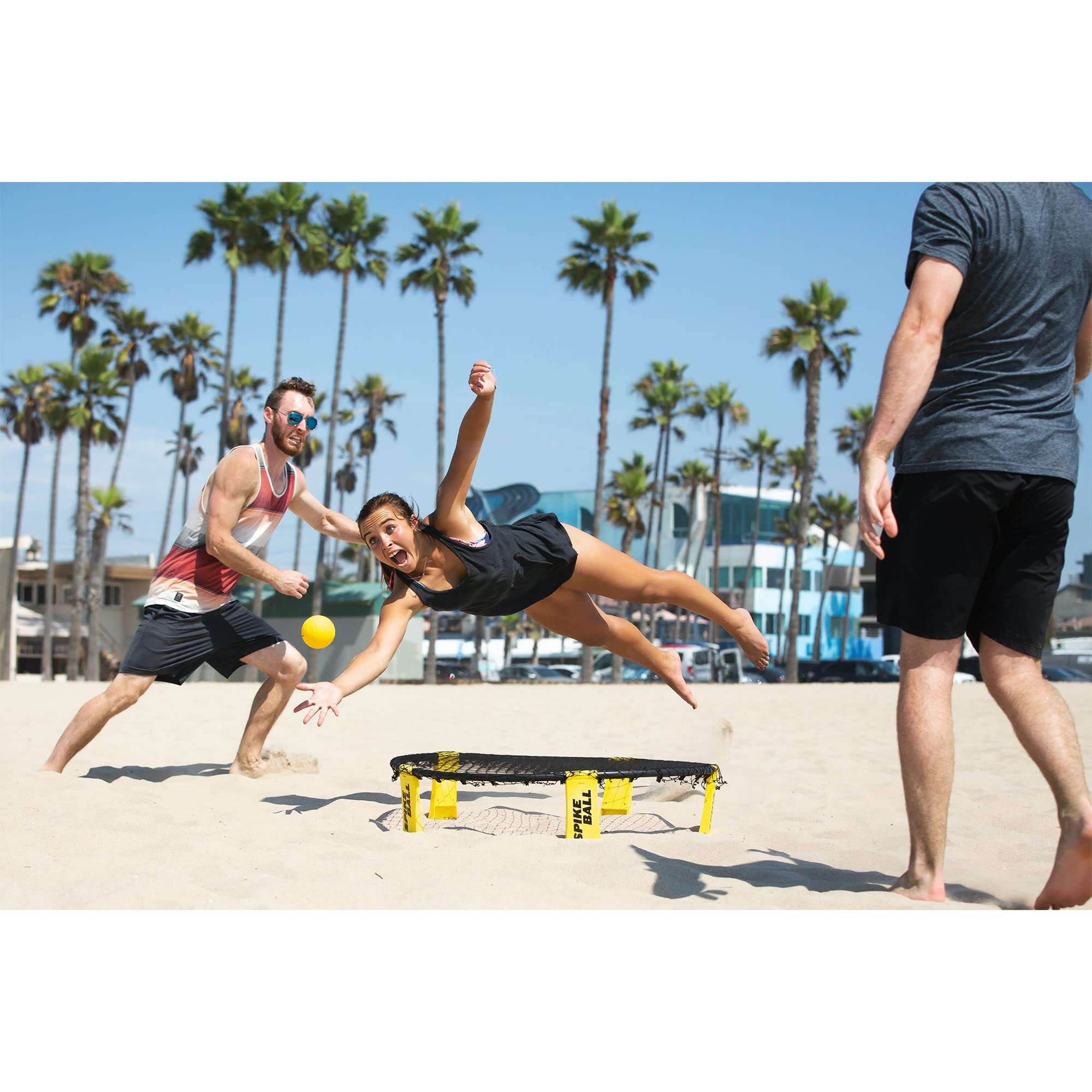 Spikeball 3 Ball Game Set – Foldable Outdoor Roundnet Sports Kit