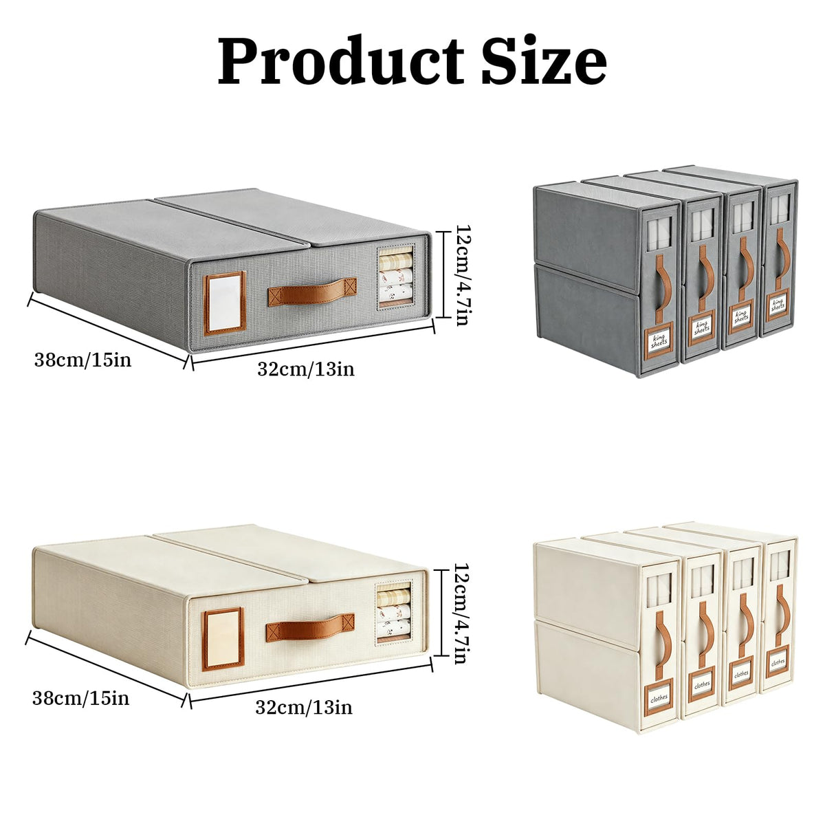 8 Pcs Bed Sheet Storage Box - image 3