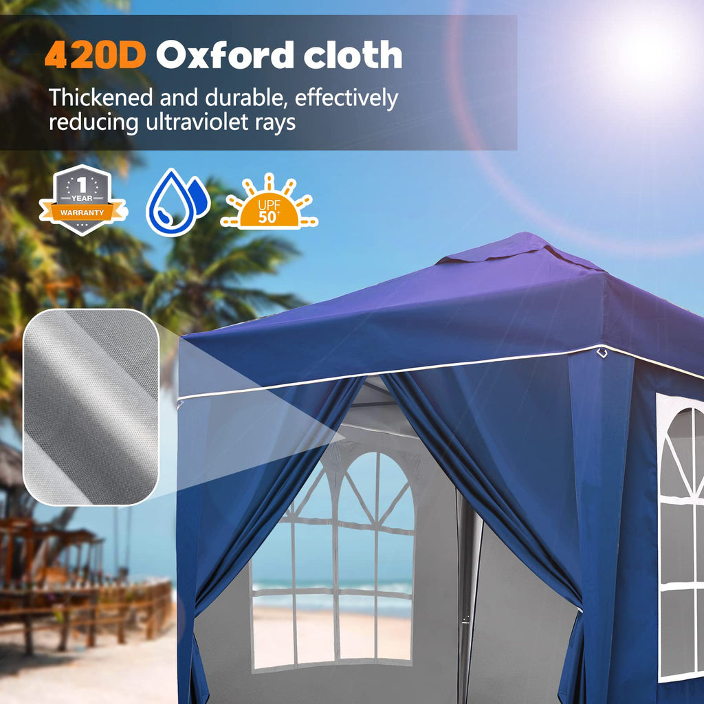 SANHENG Pop Up Gazebo | 2x2m Waterproof Outdoor Party Tent with Weights