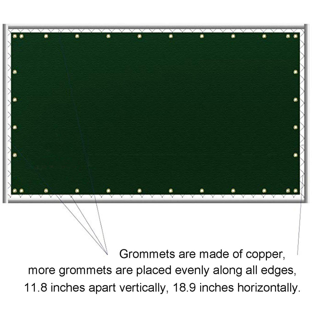 Sunnyglade Privacy Fence Screen - 6 x 50 ft HDPE Garden Mesh, Green