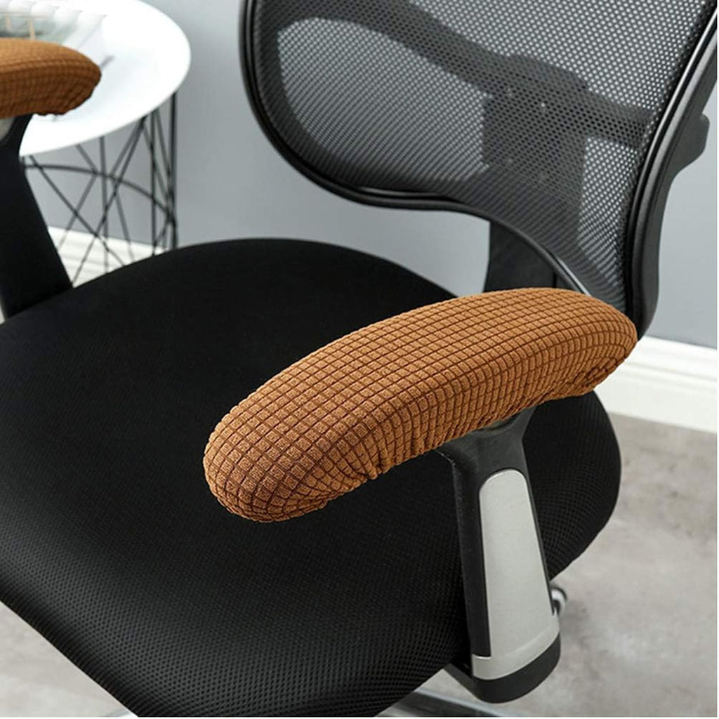 XIEHUZA 2 Pair Office Chair Armrest Covers, Office Removable Arm Rest Covering, Elastic Chair Armrest Pads, Office Seat Hand Rest Protector - image 1