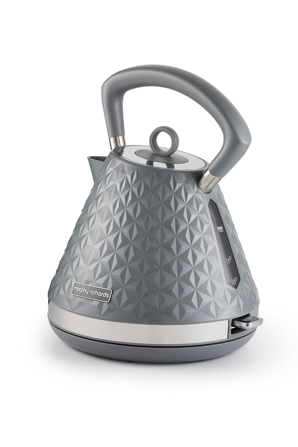 Morphy Richards Vector Pyramid Kettle | 1.5L Rapid Boil 3kW – High Gloss