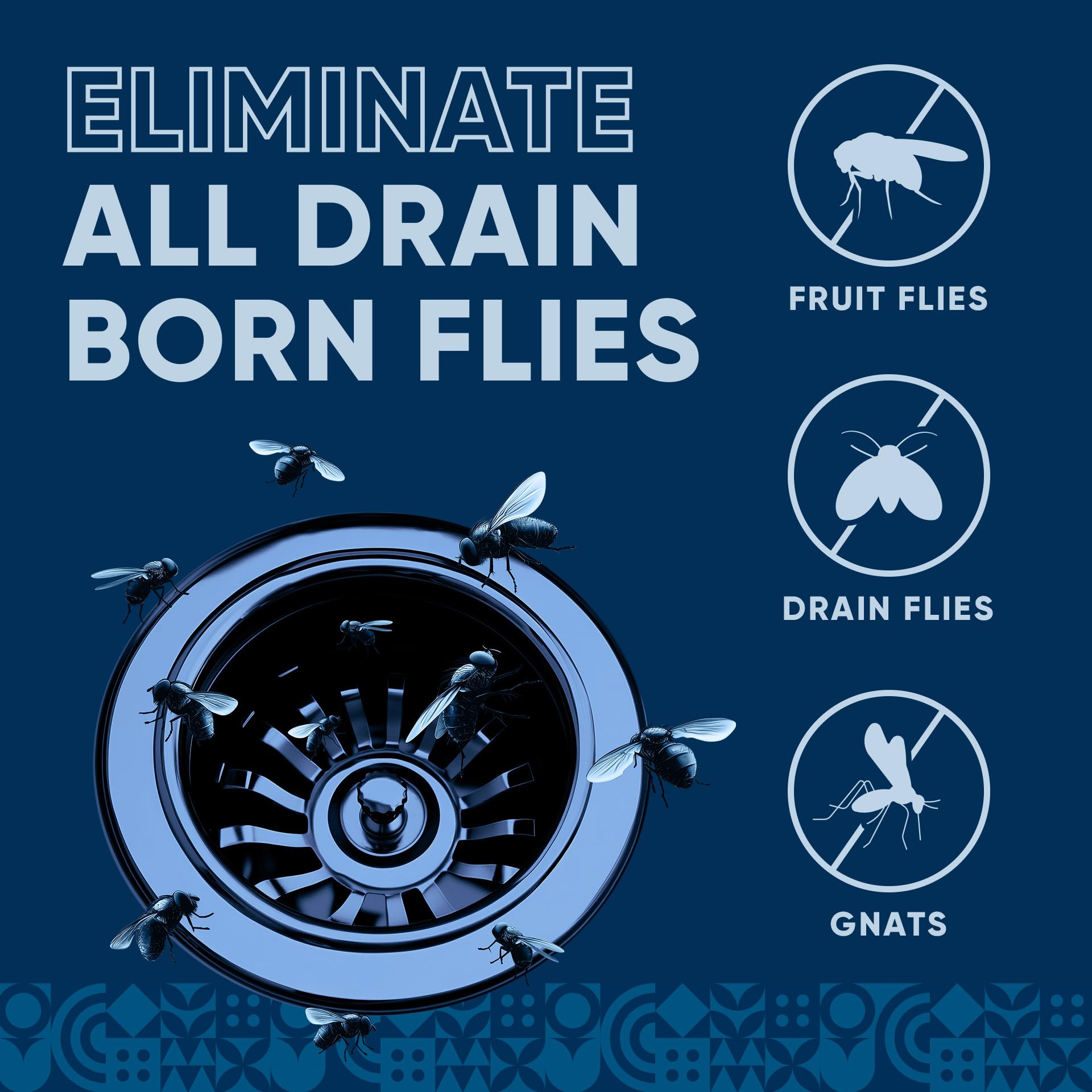 Fruit Fly Drain Treatment – All-Natural Gnat Eliminator – 1 Gallon