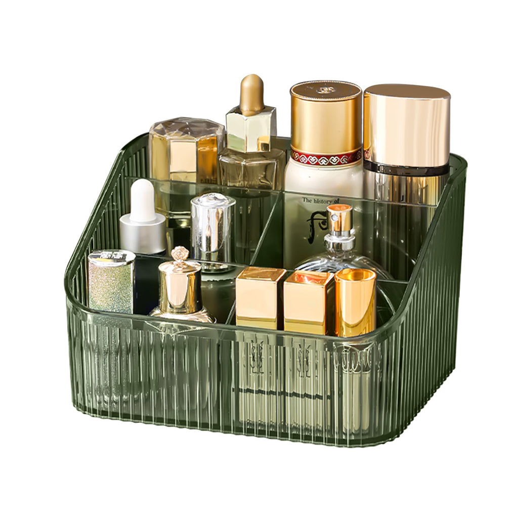Homeanda Makeup Organiser Storage Compartments, Skin Care Cosmetic Organiser, Makeup Organiser and StorageGreen - image 1
