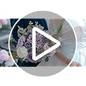 Garisey Artificial Flowers Combo Box Set | White Purple Silk Peony & Rose